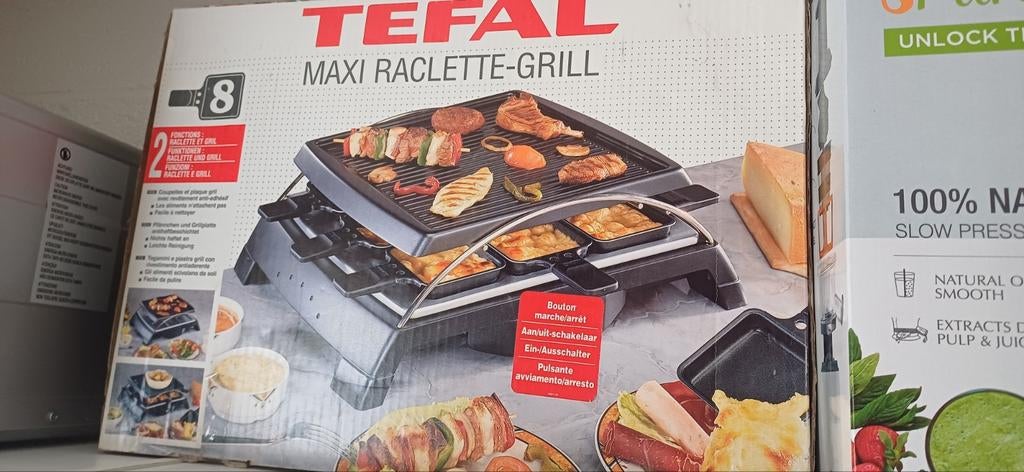 Raclette grill tefal .8 personne., Ophalen, Zo goed als nieuw