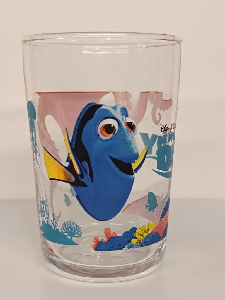 Disney Pixar Finding Dory Amora glas, Ophalen of Verzenden, Zo goed als nieuw
