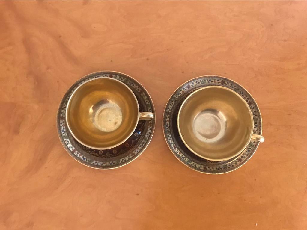 2 petites tasses intactes en porcelaine fine, Antiquités & Art, Enlèvement