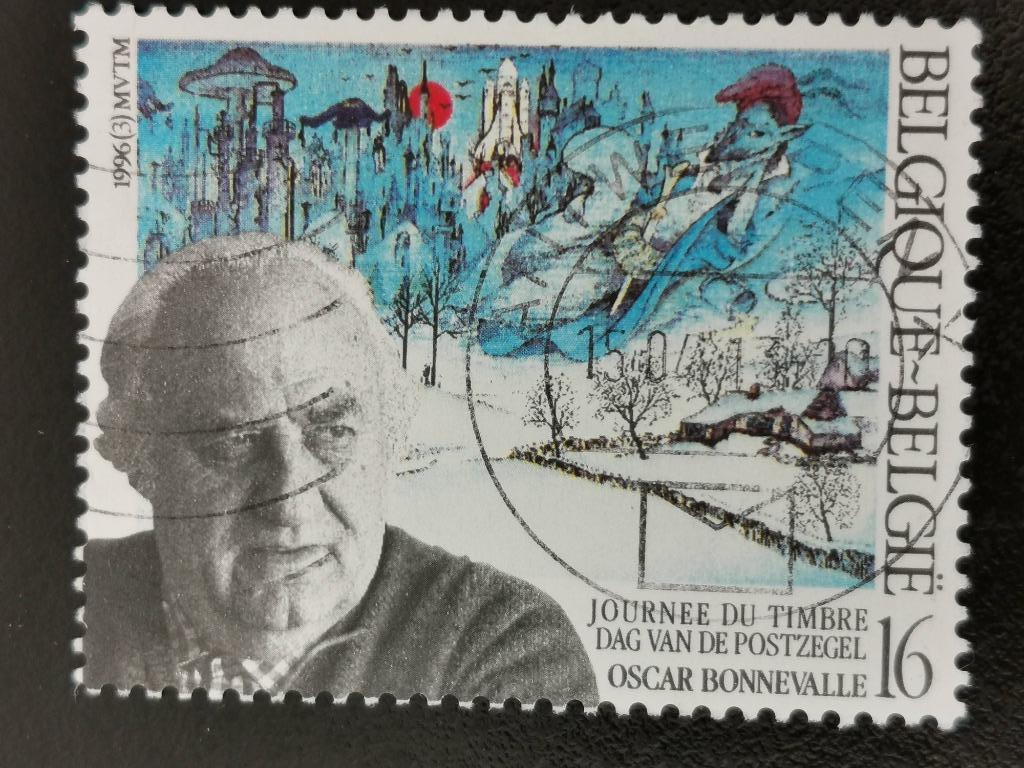 Belgique 1996 - Oscar Bonnevalle, Enlèvement ou Envoi, Affranchi, Art