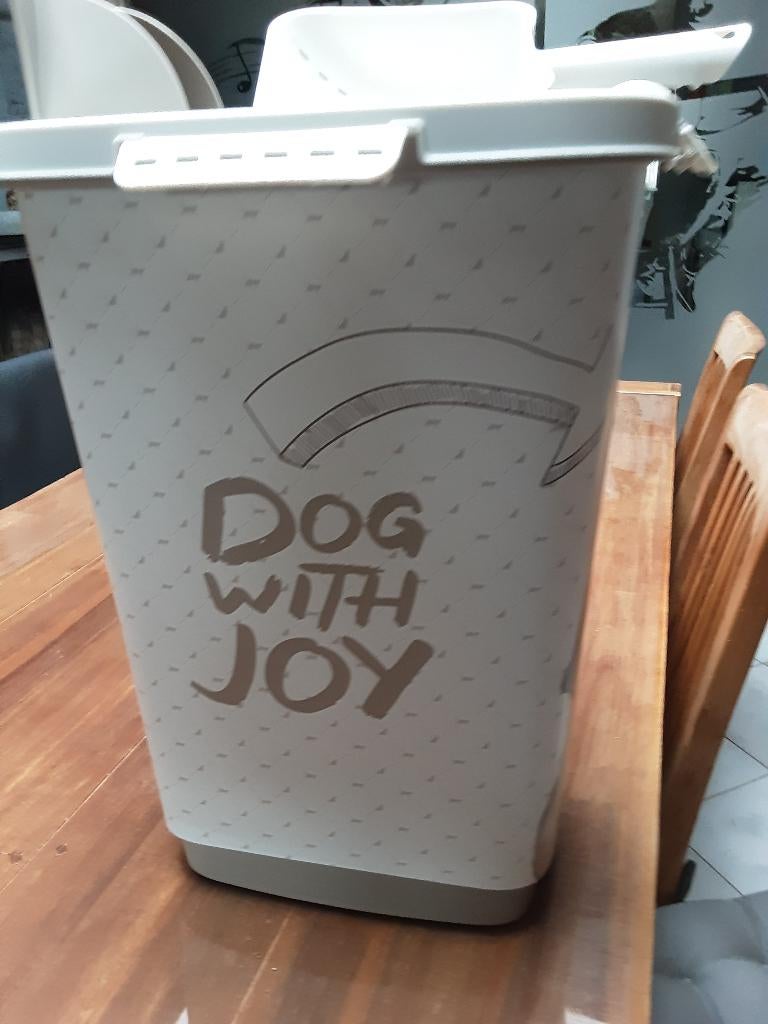 Hondenbrokken container 23 L, "Dog With Joy", Enlèvement ou Envoi, Chien