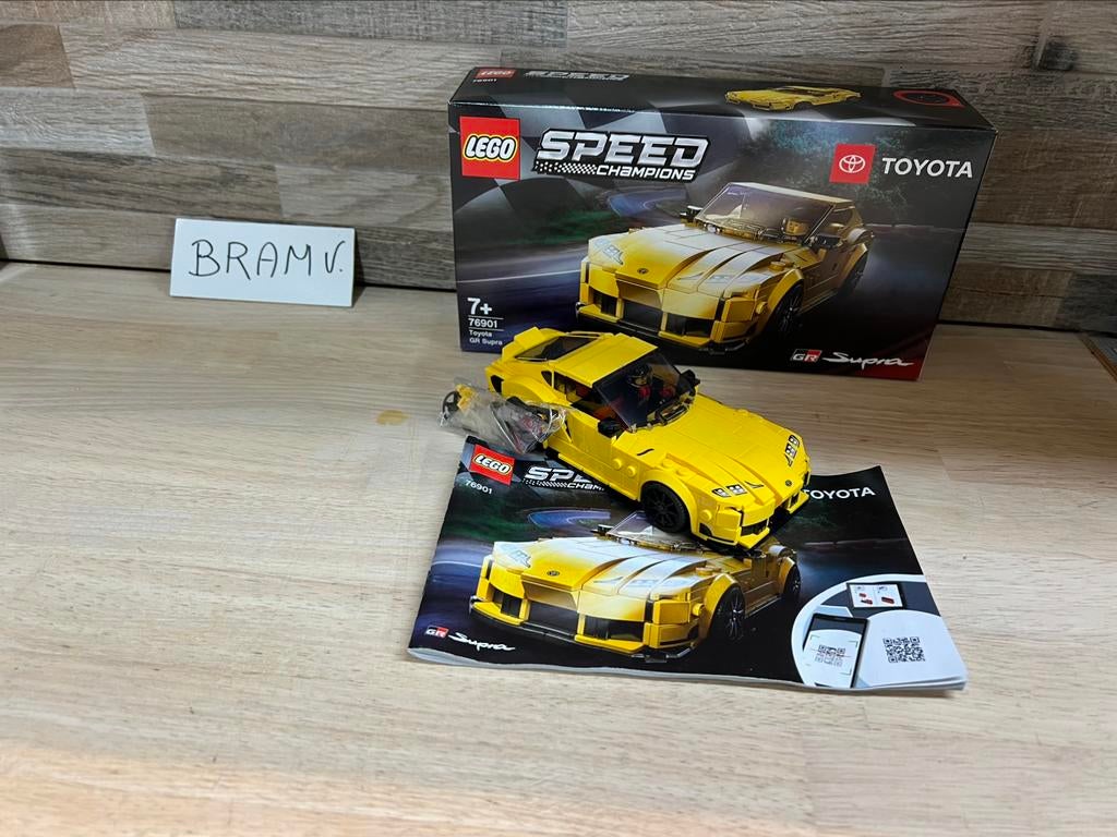 Lego speed champions 76901 toyota supra gr 100%, Ophalen of Verzenden, Gebruikt, Complete set, Lego