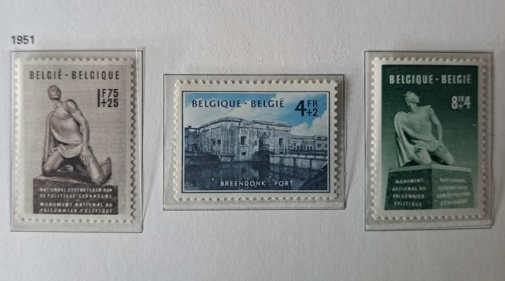 Belgique OBP 860-862 ** 1951, Timbres & Monnaies, Enlèvement ou Envoi, Non oblitéré, Neuf