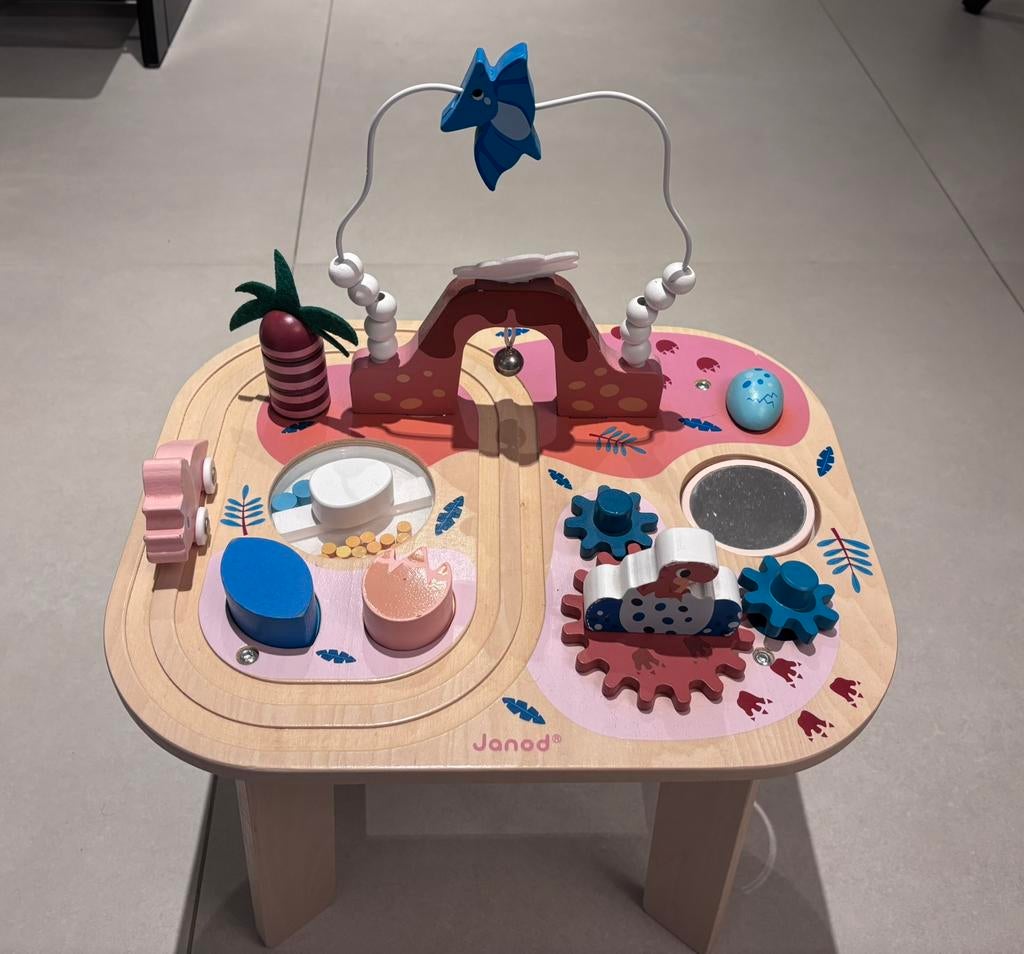 Table de jeux en bois dino Janod, Enlèvement, Comme neuf