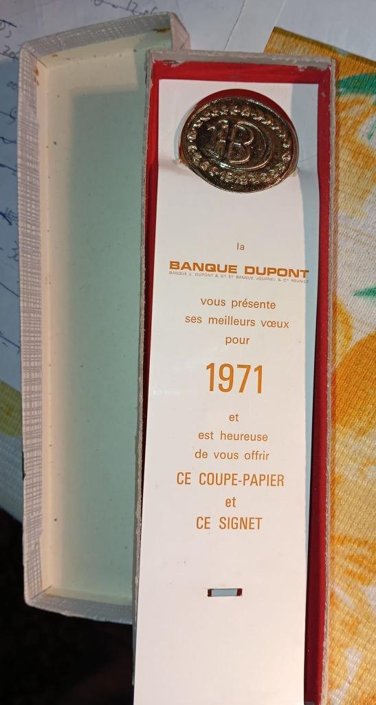 papiersnijder  enveloppenopener en bladwijzer 1971, Enlèvement ou Envoi, Neuf