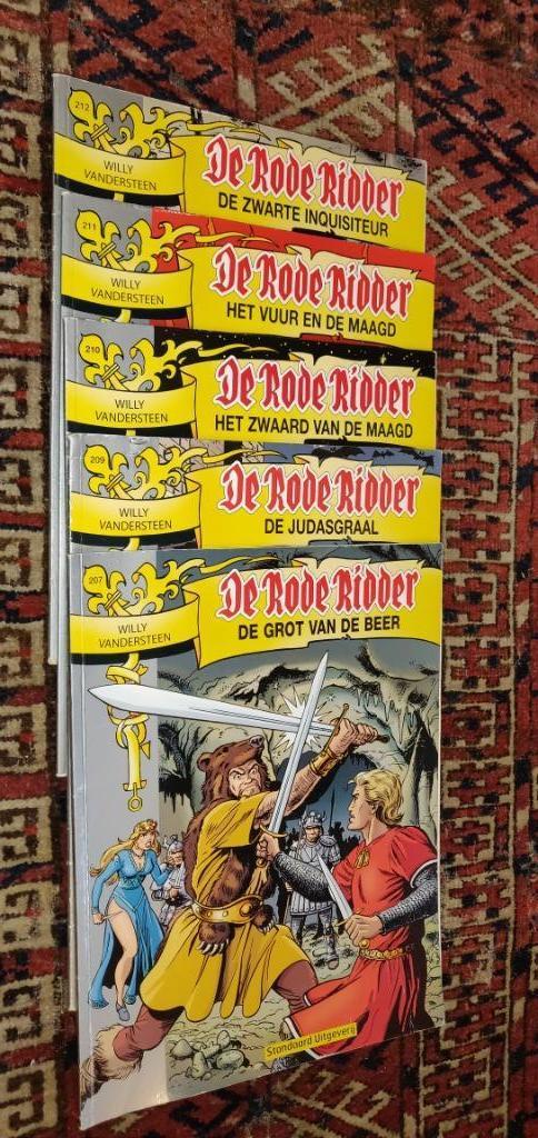 Nog 6 ex "De Rode Ridder", Meerdere stripboeken, Ophalen, Gelezen, Willy Vandersteen
