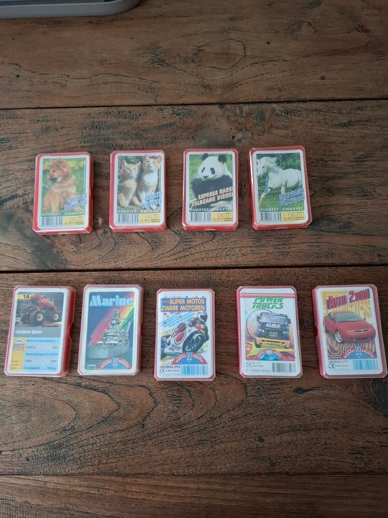 HEMMA SUPER- KWARTETTEN, Enlèvement ou Envoi, Jeu(x) des sept familles