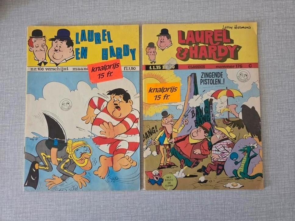 2 x Laurel et Hardy., Plusieurs comics, Enlèvement ou Envoi, Comme neuf