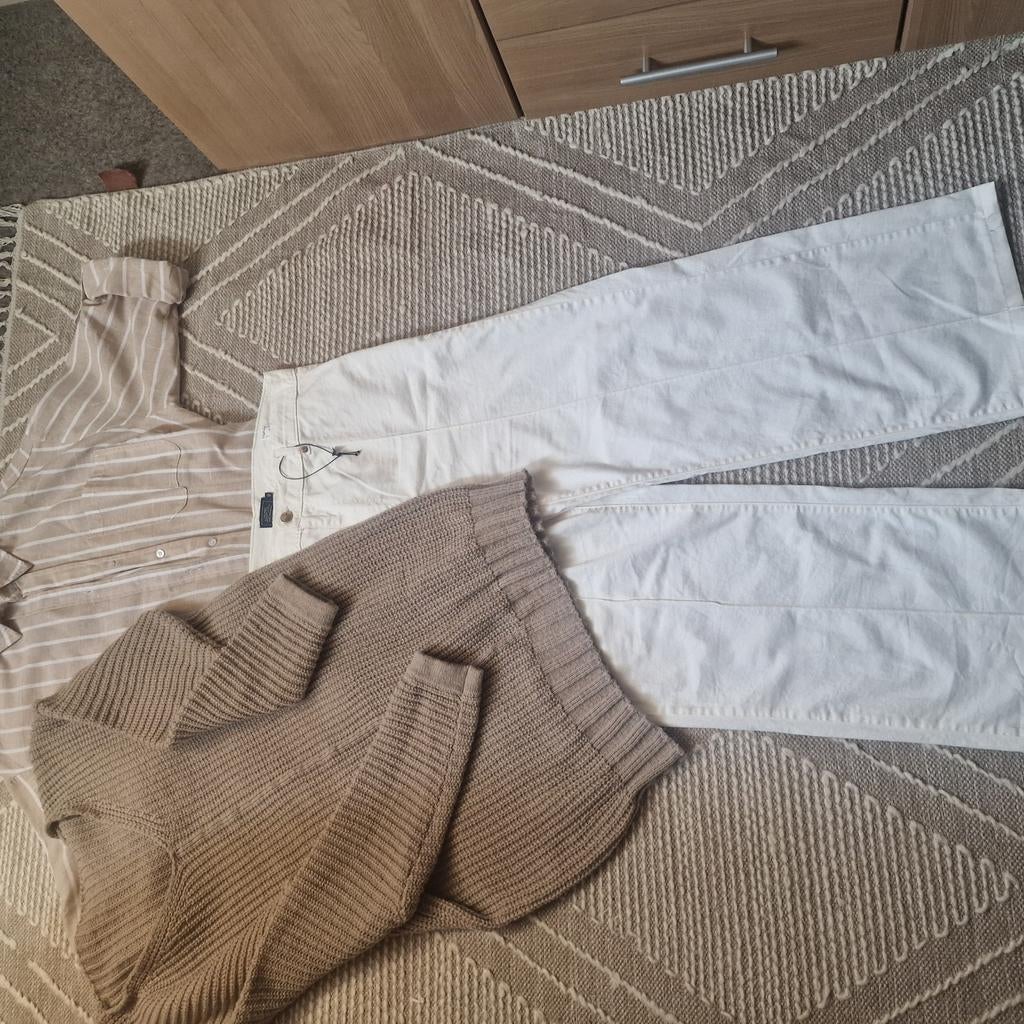 Nieuwe dames set maat 46 broek+bloes+trui, Kleding | Dames, Ophalen