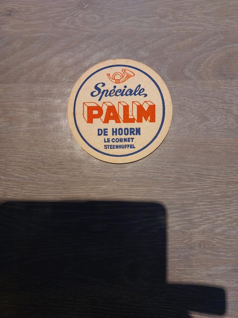 Oud bierviltje brouwerij Palm Steenhuffel, Verzamelen, Ophalen of Verzenden, Palm