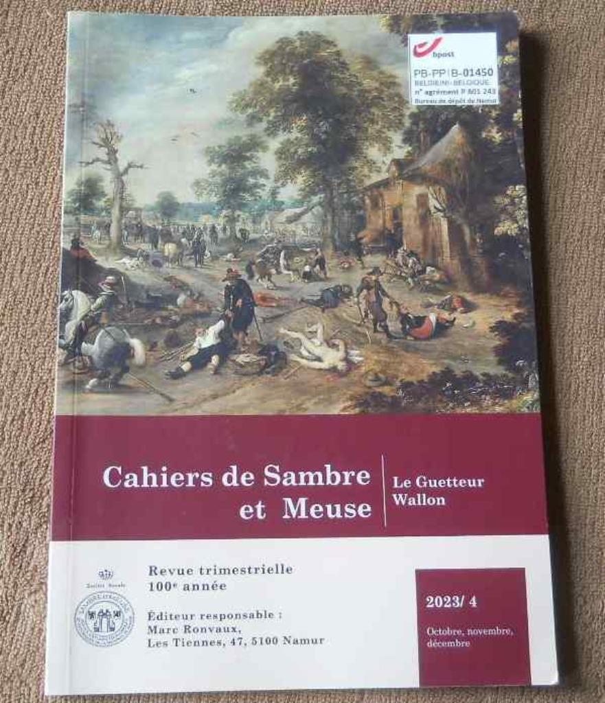 Cahiers Sambre Meuse 2023 / 4 - Namur Saint-Héribert, Livres, Histoire nationale, Enlèvement ou Envoi, Utilisé