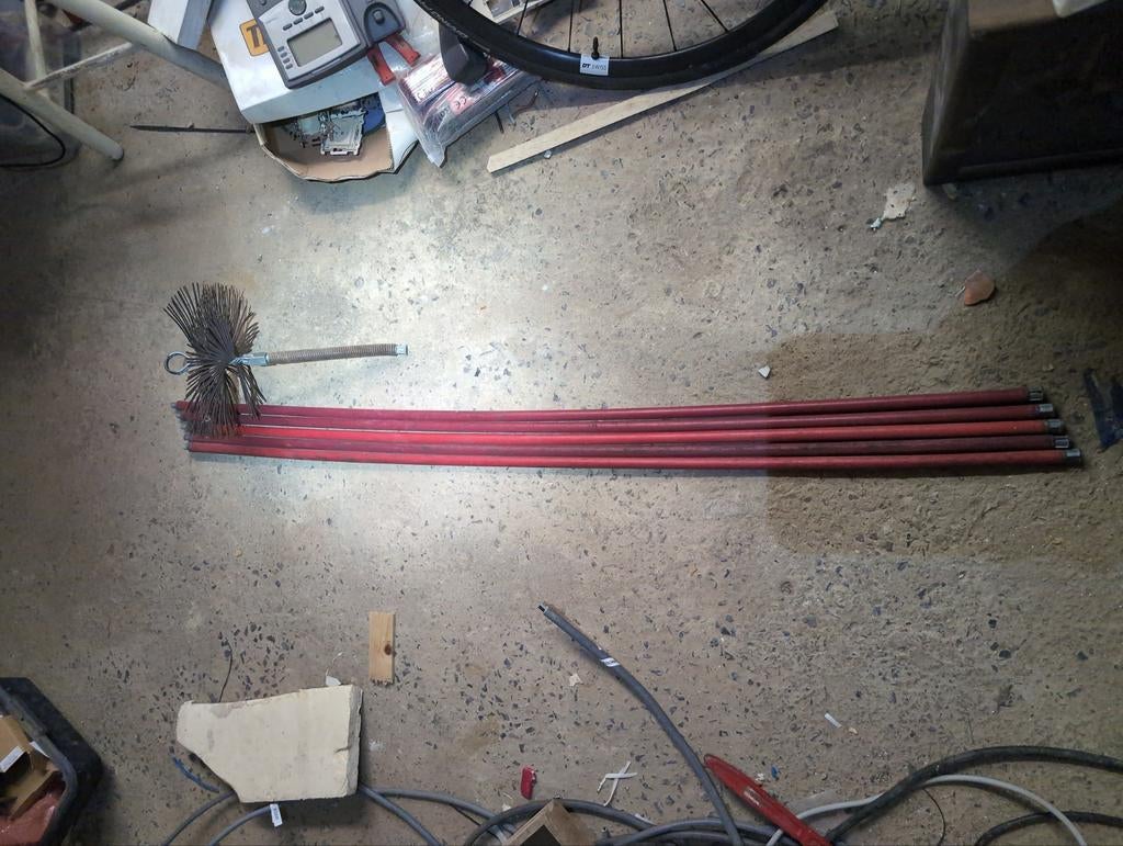 schouwborstel 7 meter, Ophalen, Gebruikt