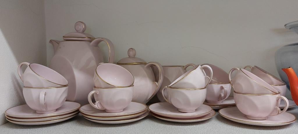 Service café thé fine porcelaine tchèque élégant e, Ophalen