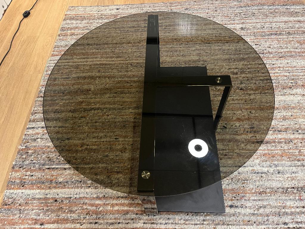 Minotti Low Console table basse en verre, Maison & Meubles, 100 à 150 cm, Salontafel Design Tafel, Moins de 50 cm, Enlèvement ou Envoi