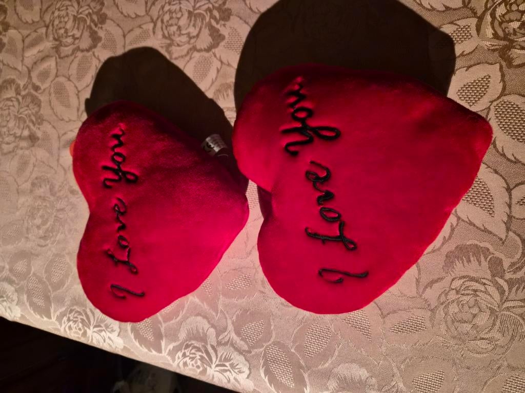 Rode hartjes mini peluche, I love you, Ophalen, Zo goed als nieuw