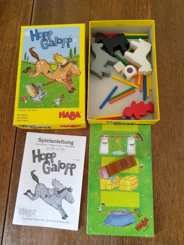 JEUX HABA Hop Galop, Trois ou quatre joueurs, Enlèvement ou Envoi, Comme neuf