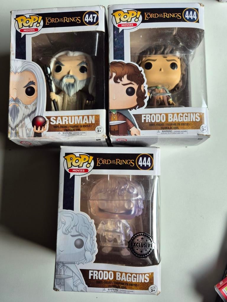 Funko pop lord of the rings frodo, saruman, Ophalen of Verzenden, Zo goed als nieuw