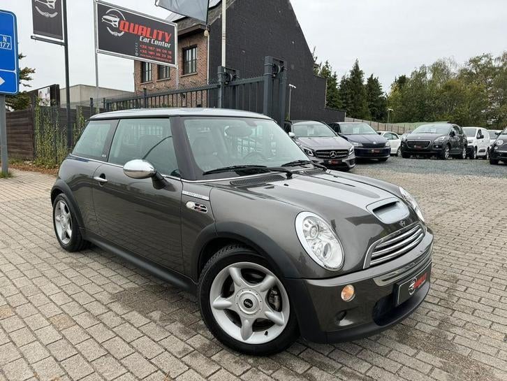 Mini Cooper S Parkline Automaat 099000km 1.6i 163pk Navi, Autos, Mini, Cuir, Argent ou Gris, Achat, Entreprise