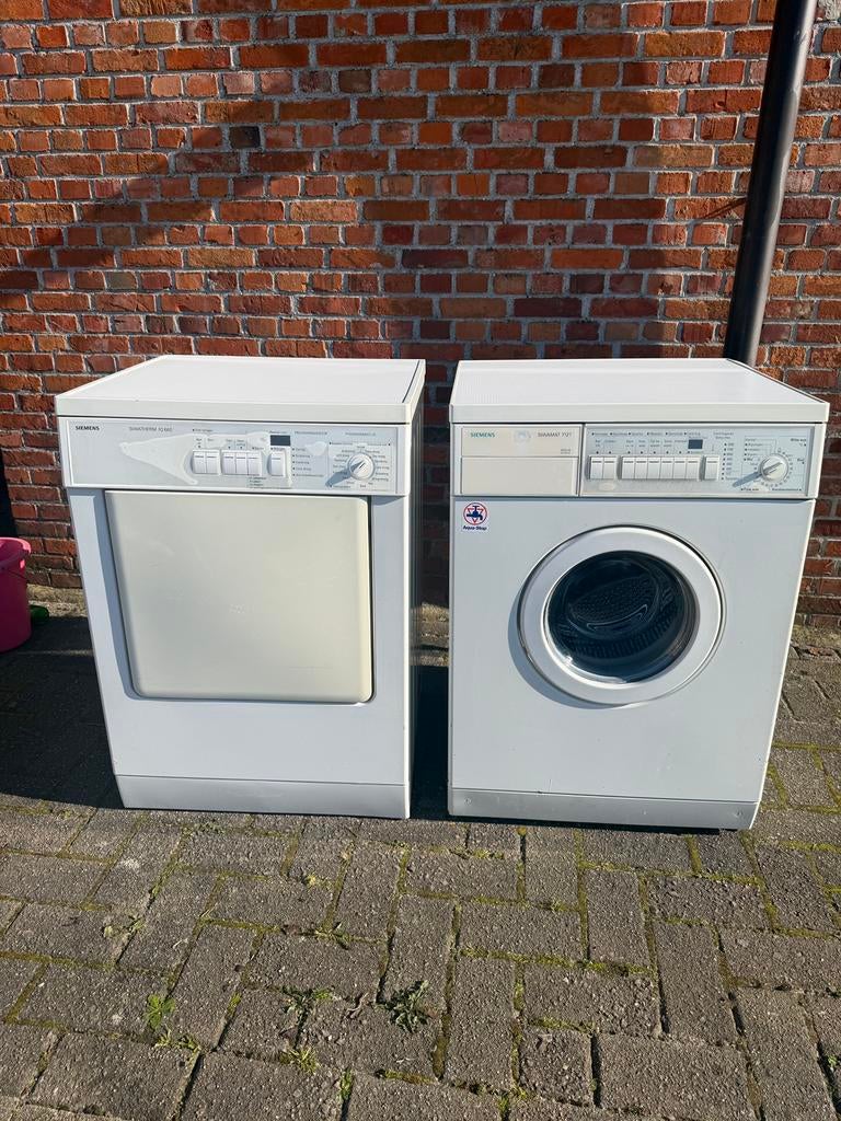 Wasmachine en droogkast Siemens, Ophalen, 1200 tot 1600 toeren, Voorlader