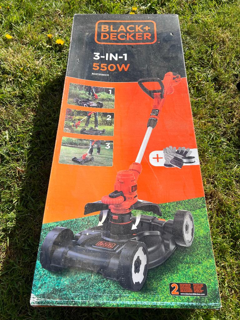 Kanten maaier, timmer, kleine grasmaaier, Tuin en Terras, Ophalen, Elektrische grasmaaier, Nieuw, Black & Decker