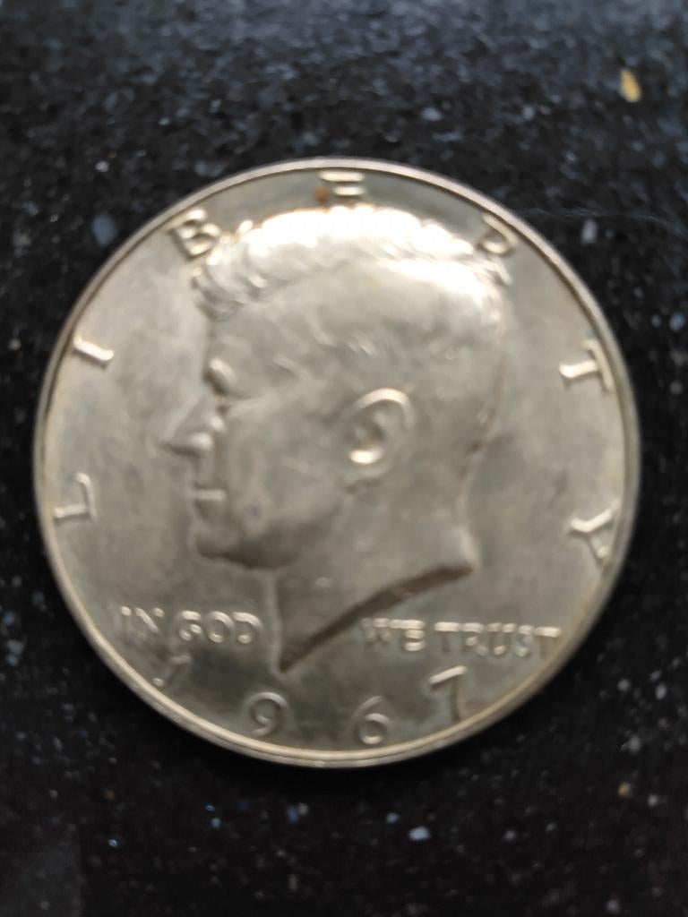 Amerikaanse halve dollar (1967), Postzegels en Munten, Munten | Amerika, Ophalen of Verzenden, Losse munt, Zilver