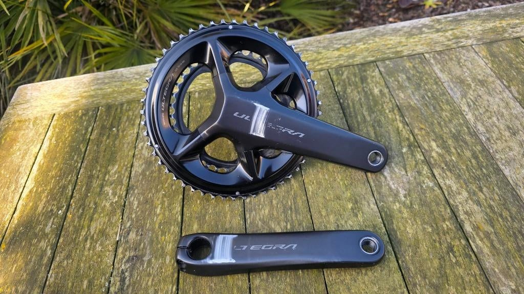 Shimano Ultegra DI2 12sp. Crank + Powermeter trapas, Fietsen en Brommers, Fietsonderdelen, Crankstel of Pedalen, Gevl, Gebruikt