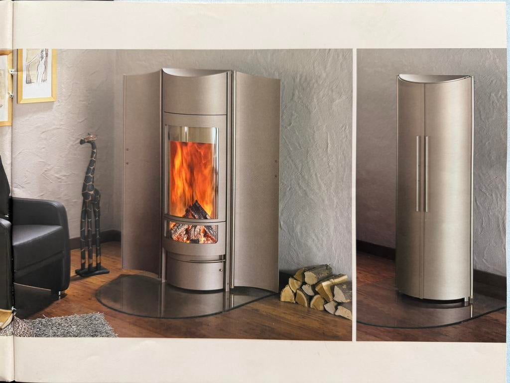 Poêle à bois Hase Odeon + Silo Hase + Canal à double paroi, Maison & Meubles, Poêles, Enlèvement, Utilisé, Bois, Autoportant