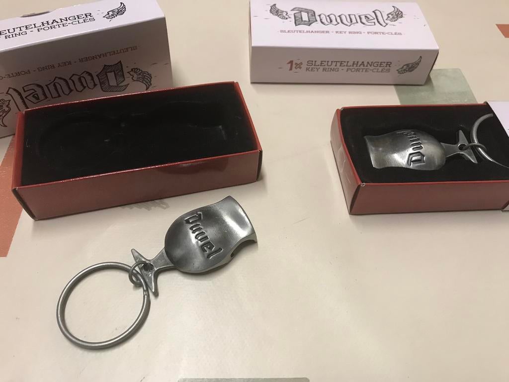 Duvel sleutelhanger/stoppentrekker,3 voor 12€, Verzamelen, Biermerken, Nieuw, Overige typen, Duvel, Ophalen of Verzenden