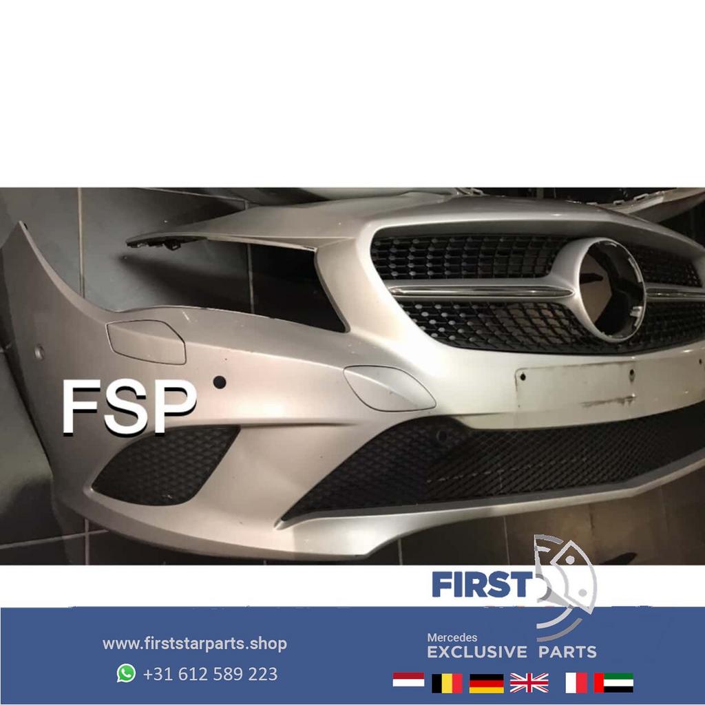 W117 C117 X117 CLA VOORBUMPER + DIAMOND GRIL COMPLEET ZILVER, Utilisé, -, Avant, -