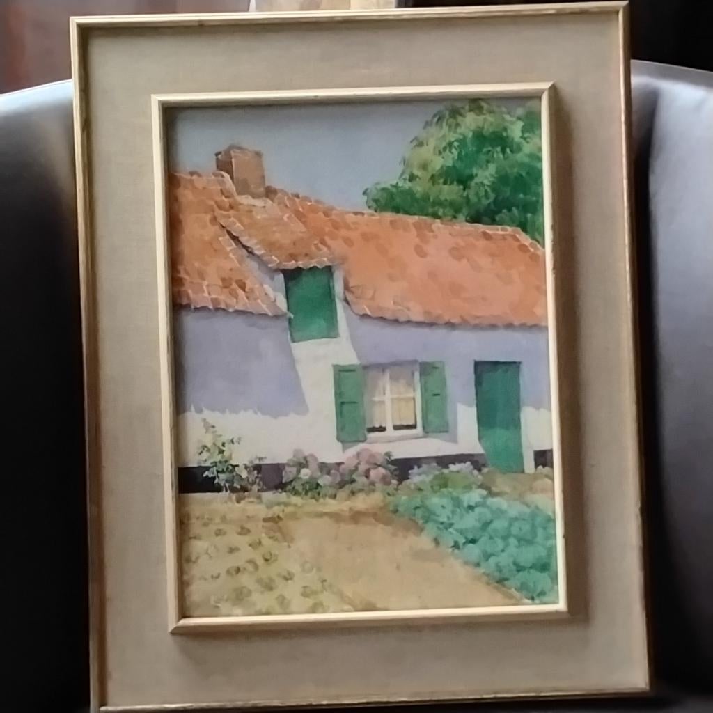 Paul Nouille aquarel afm.37cmx27cm, Ophalen