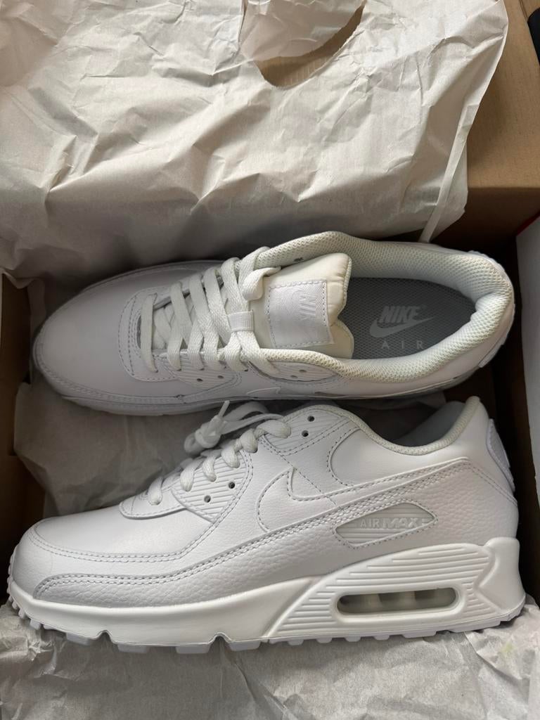 Nike Airmax 44,5 leer, Vêtements | Hommes, Chaussures, Enlèvement, Comme neuf, Blanc