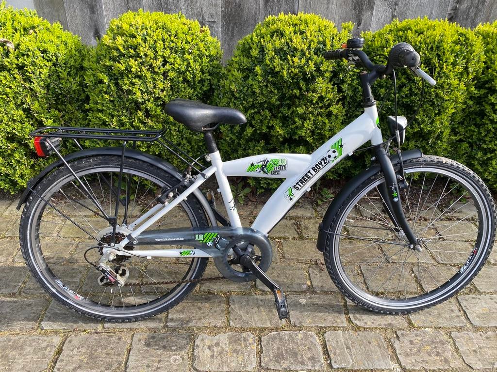 Jongensfiets Bike Fun 24” wit, Fietsen en Brommers, Ophalen, Gebruikt, 24 inch, Versnellingen