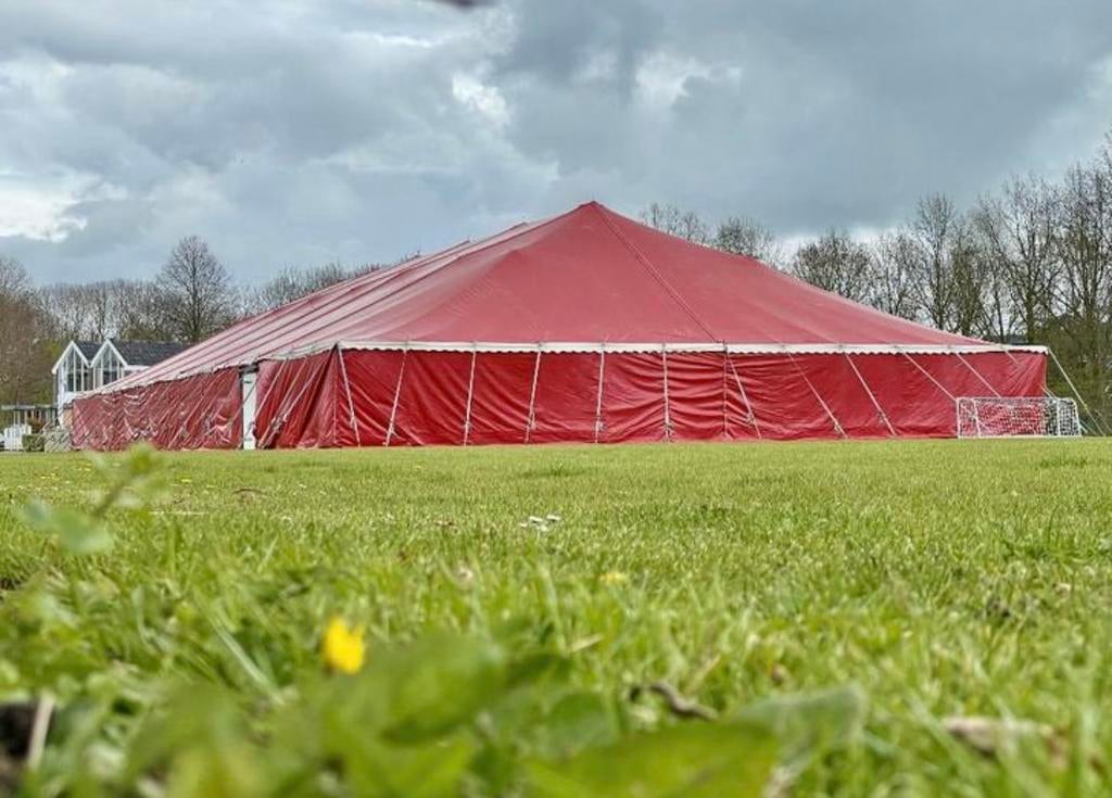 Spantent Feesttent Circustent 20 x 40 meter (KOOP), Ophalen, Gebruikt, Opvouwbaar, Overige typen