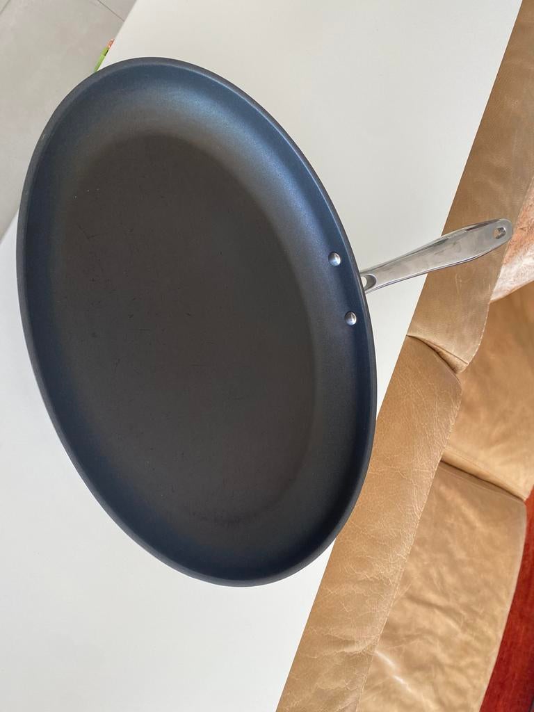 Vispan/braadpan, Huis en Inrichting, Inox, Ophalen of Verzenden, Zo goed als nieuw, Keramische plaat