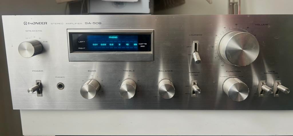 Pioneer SA-508 Stereo Versterker - Vintage Audio, Ophalen of Verzenden, Zo goed als nieuw, Stereo, Pioneer