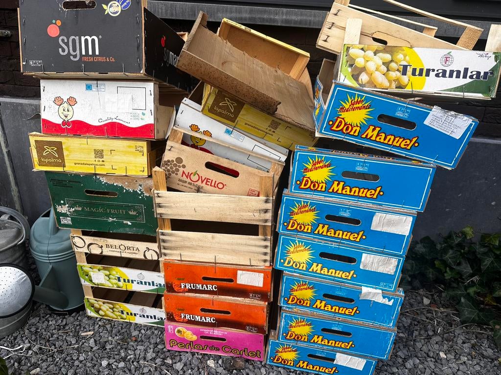 Houten fruitkistjes, Ophalen, Zo goed als nieuw