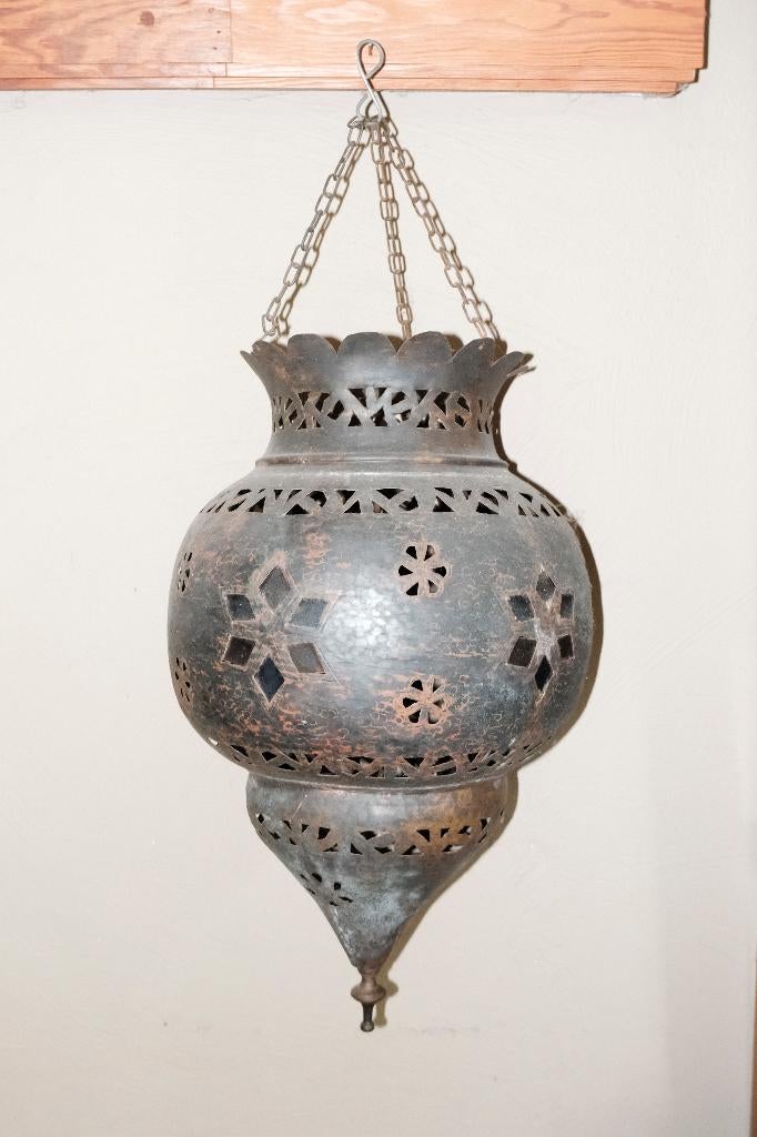 Lanterne marocaine suspendue, 75 cm ou plus, Enlèvement, Métal, Oriental