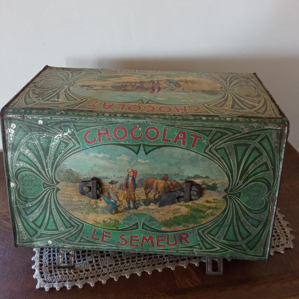 boîte CHOCOLAT LE SEMEUR, Collections, Enlèvement ou Envoi, Utilisé, Autre, Autres marques