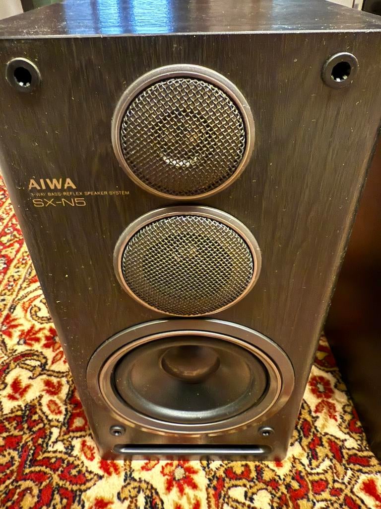 Aiwa SX-N5 luidsprekers – 3-weg – goed werkend, Audio, Tv en Foto, Luidsprekerboxen, Gebruikt, 60 tot 120 watt, Front, Rear of Stereo speakers