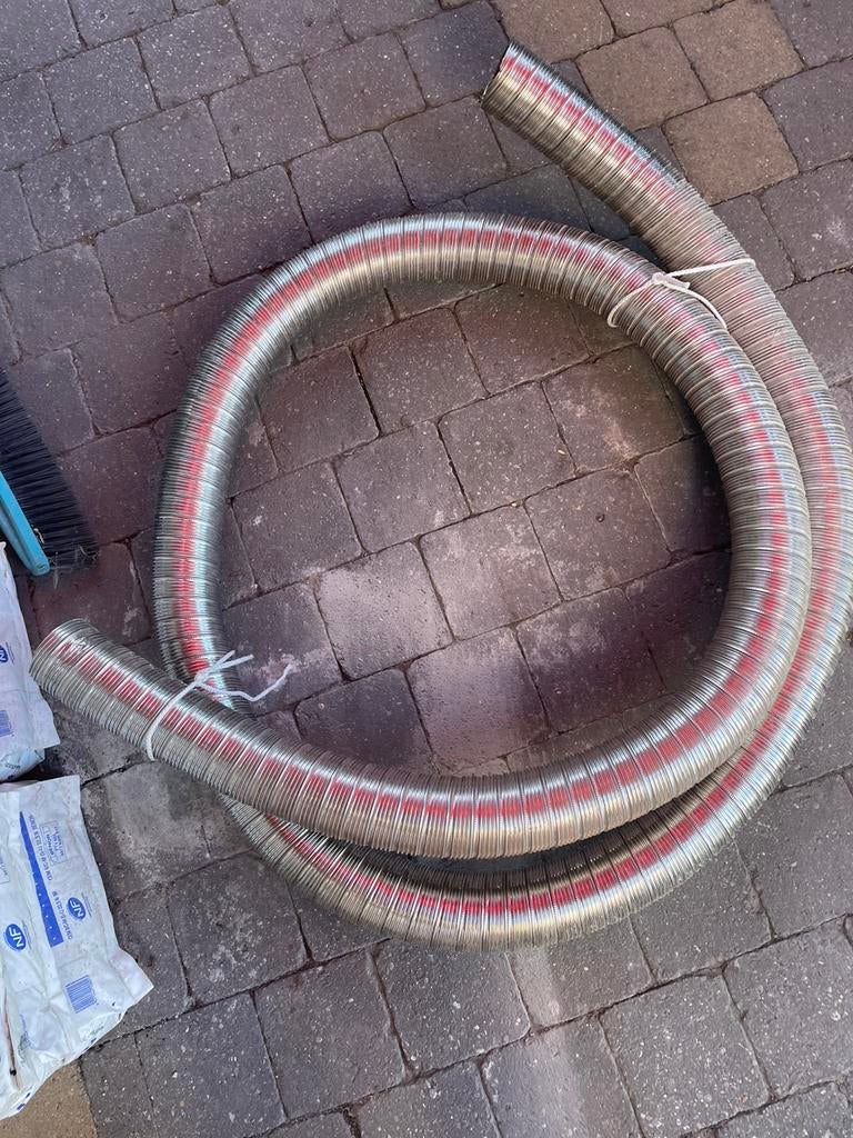 Flexibe inox double parois 80mm, Enlèvement, Comme neuf, Inox