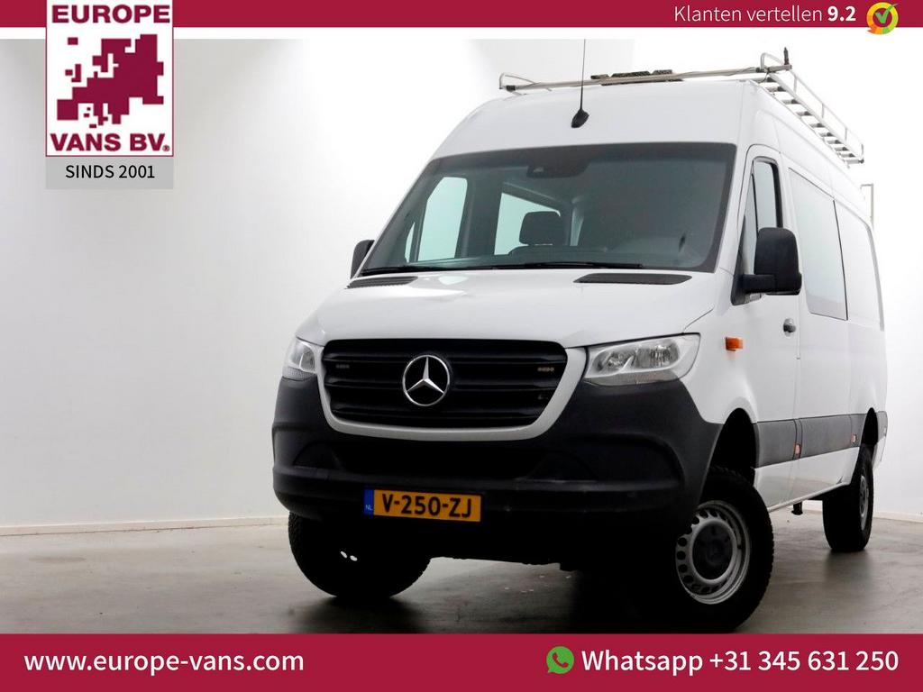 Mercedes-Benz Sprinter 314 CDI 143pk E6 L2H2 4x4 ZG1 D.C. Ai, Auto's, Bestelwagens en Lichte vracht, Wit, Mercedes-Benz, Bedrijf