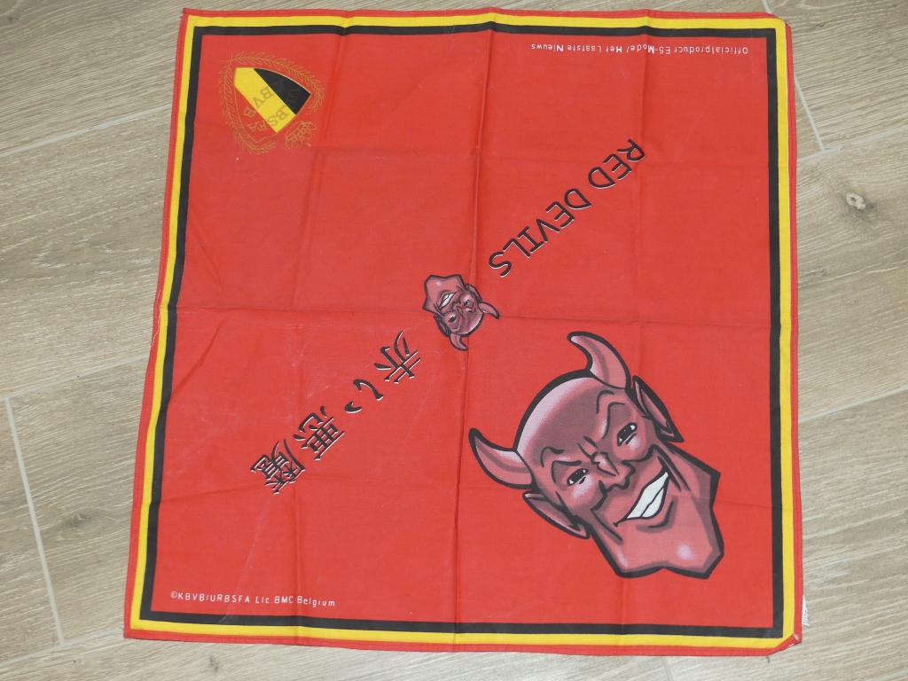 Rode Duivels sjaal, Verzamelen, Ophalen of Verzenden, Zo goed als nieuw, Vaantje of Sjaal