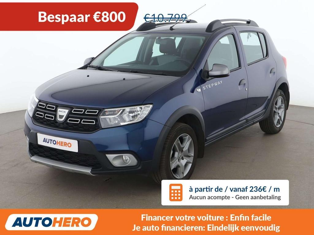 Dacia Sandero 0.9 TCe Stepway Ambiance (bj 2019), Auto's, Voorwielaandrijving, 898 cc, Stof, Gebruikt