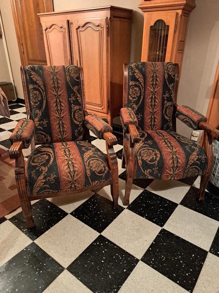 2 antieke fauteuilles, Antiek en Kunst, Ophalen