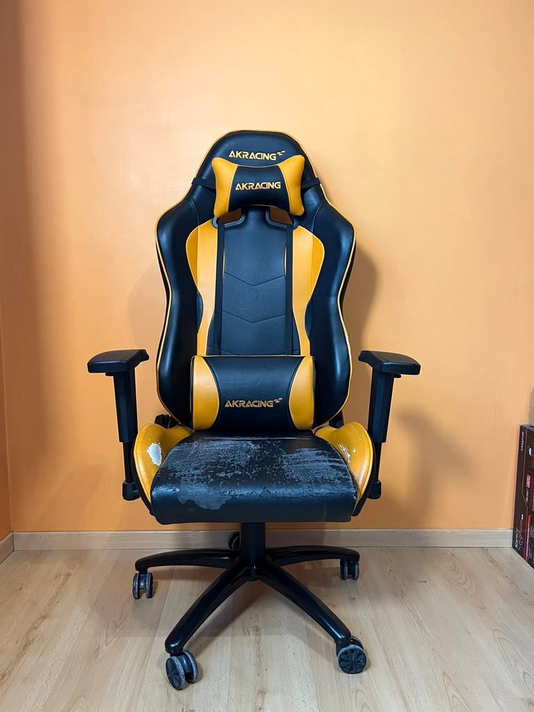 Chaise de bureau fauteuil gaming Akaracing   Modèle : Nitro, Enlèvement, Utilisé, Orange, Chaise de bureau