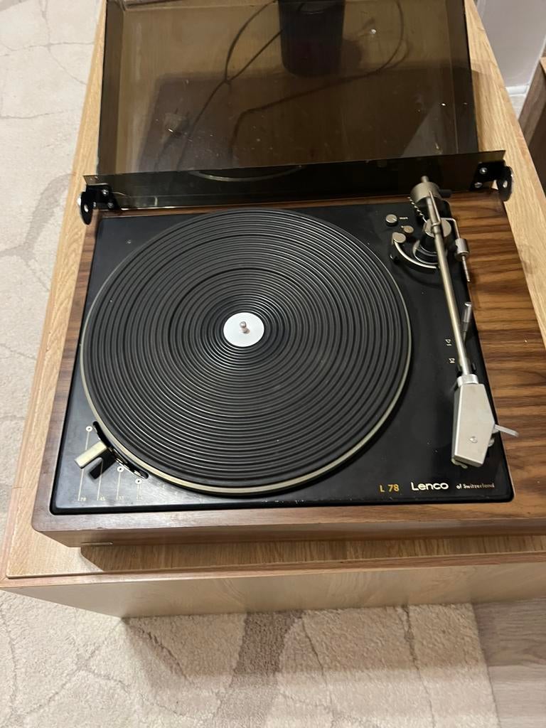Tourne disque vintage lenco l78, Audio, Tv en Foto, Platenspelers, Ophalen, Zo goed als nieuw