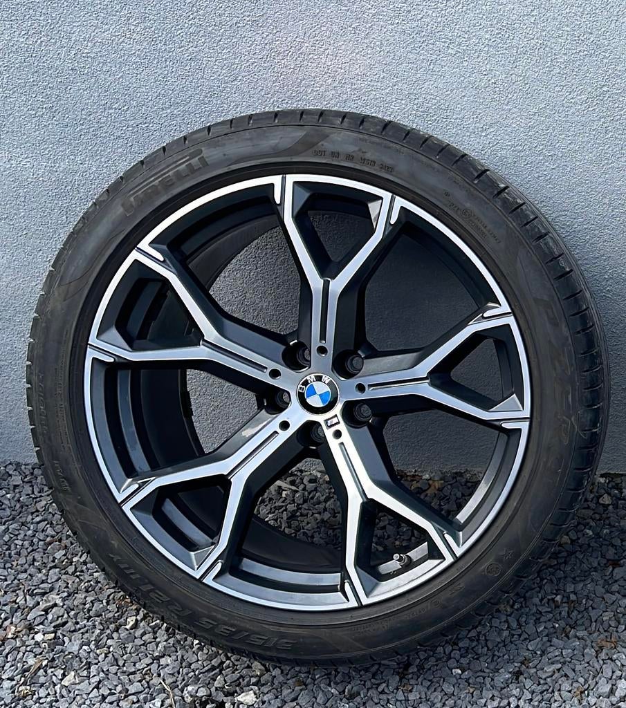 4 jantes d’origine Bmw M21pouces x5/x6 g05/g06, Pneus et Jantes, Pneus été, 21 pouces, Enlèvement
