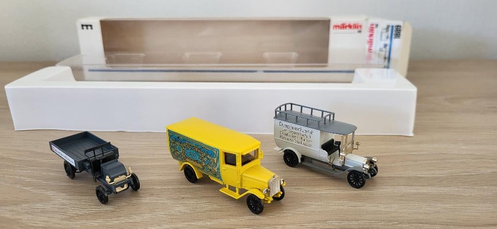 marklin H0 1889 supermooie old-timer auto's in ovp, Hobby & Loisirs créatifs, Trains miniatures | HO, Comme neuf, Märklin, Enlèvement ou Envoi