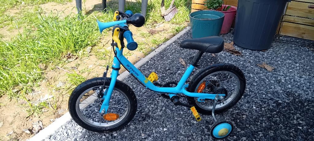 Vélo enfant B'twin 14", Stabilisateurs, B-Twin, Enlèvement, Utilisé
