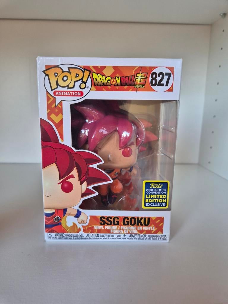 Funko Pop 827 SSG Goku 2020 Summer Convention Limited editio, Enlèvement ou Envoi